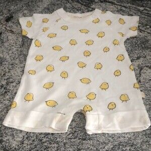 Hallmark baby 💯 cotton baby chick romper size 3-6 months